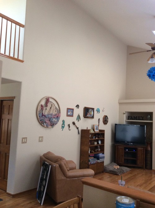 Vaulted ceiling decorating?