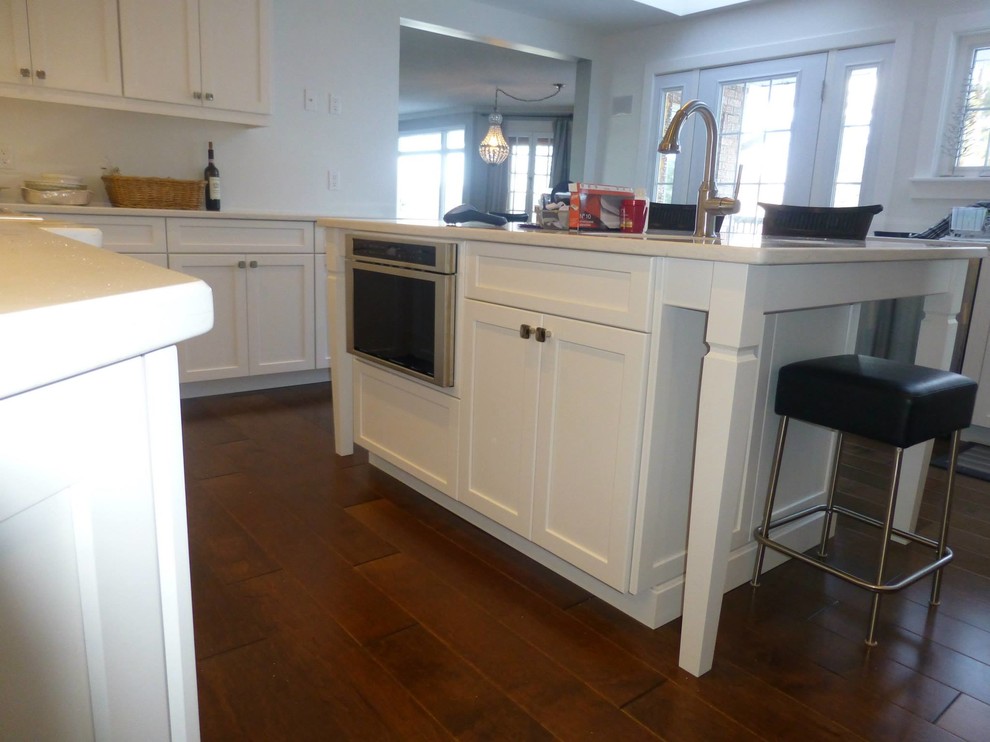 Photo of a large transitional kitchen in Toronto.