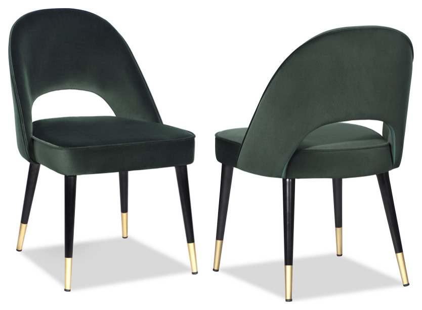 Modern Dining Chair Set (2) Liang & Eimil Yves Midcentury Dining Chairs by Oroa