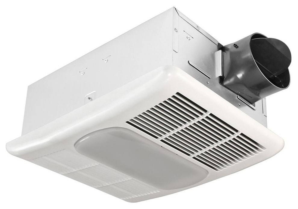 Delta Breez Radiance 80 CFM Fan/Light Combo w/ Heater, RAD80L Traditional Bathroom Exhaust