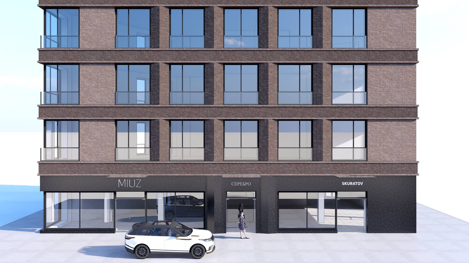 Эскизные предложения жилого дома на Серебрянической набережной. Москва