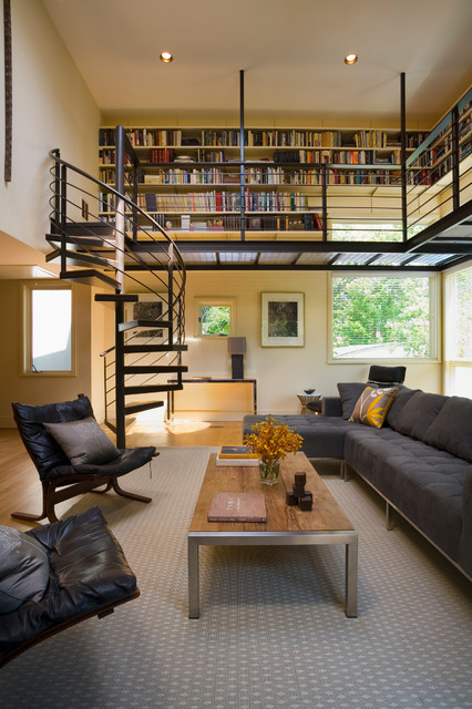 Memphis Home contemporary-vardagsrum