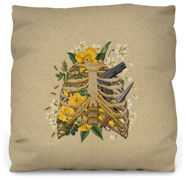 Hard To Breathe Throw Pillow, Medium 20"x20", Luxe Pillow Cover Only