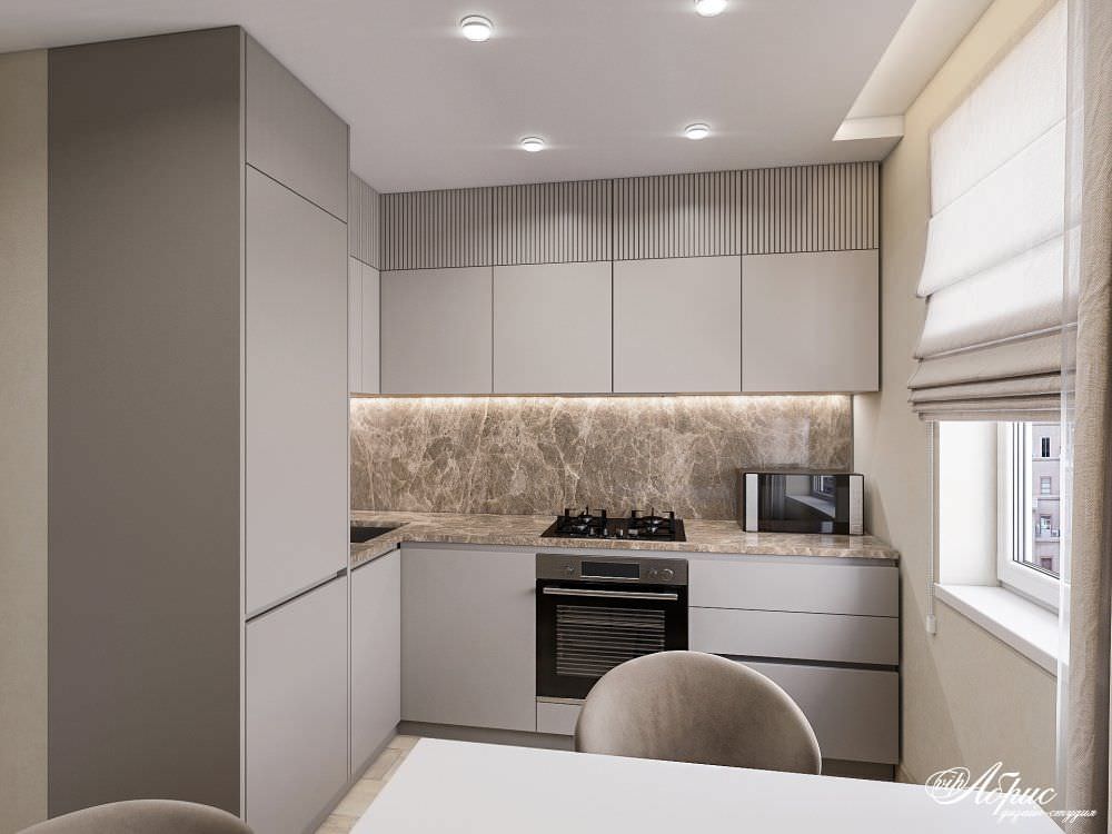 Экономичный дизайн-проект двухкомнатной квартиры (г.Конаково)