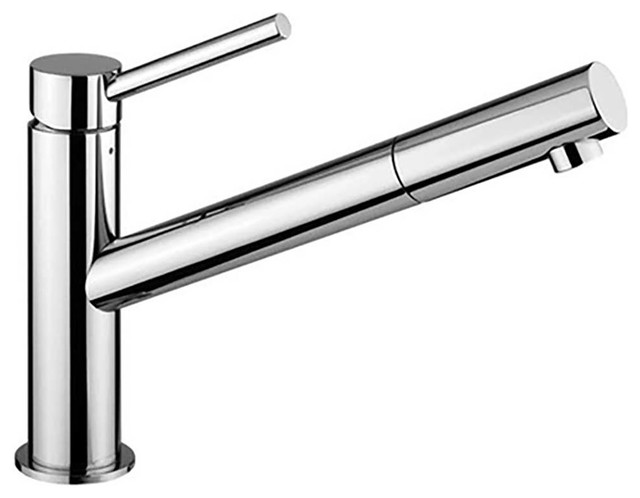 Micro MI 081 Tall Single Lever Bathroom Faucet, Polished Chrome