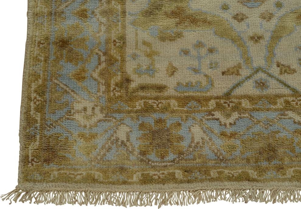 3'x5' Oushak 100 Percent Wool Hand Knotted Washed Out Oriental Rug