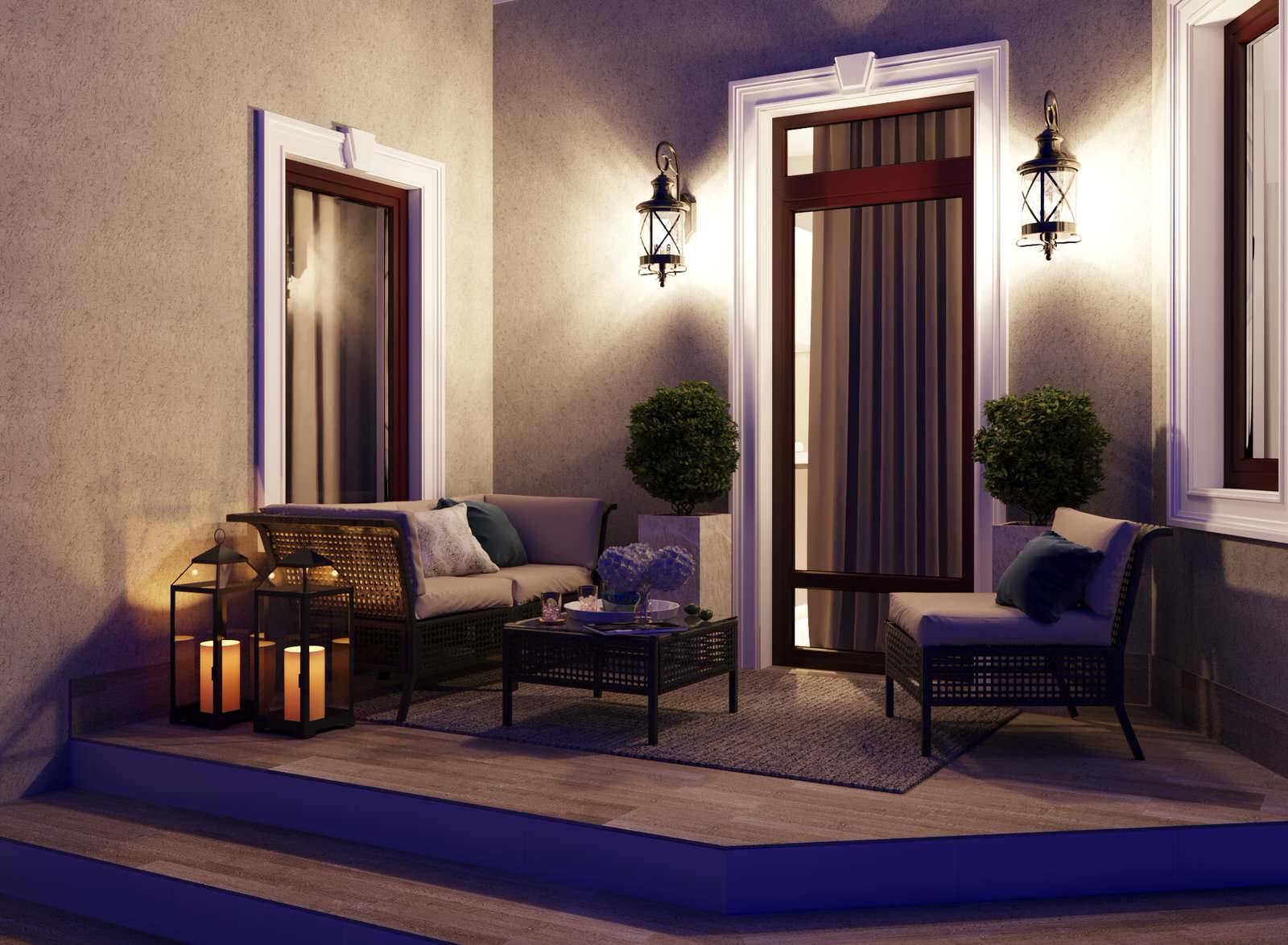 Интерьер частного дома с террасой в Калининградской обл.