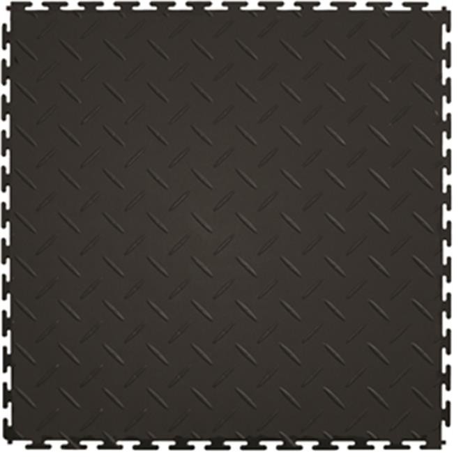 Perfection Floor Tile L ITDP450BK45 20.5x20.5" Flexible Interlocking PVC