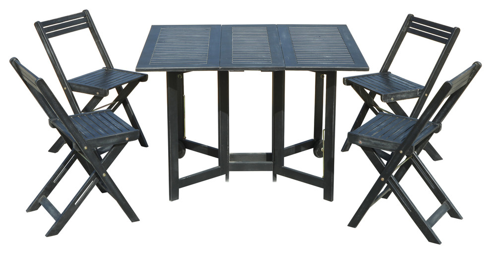 Arvin Table Set Transitional Outdoor Dining Sets by HedgeApple