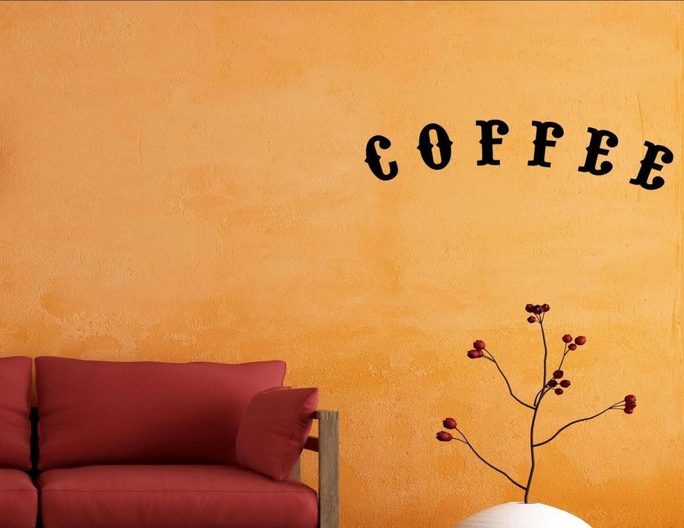 Coffee, Wall Decor Stickers Contemporary Wall Decals by Vinylsay