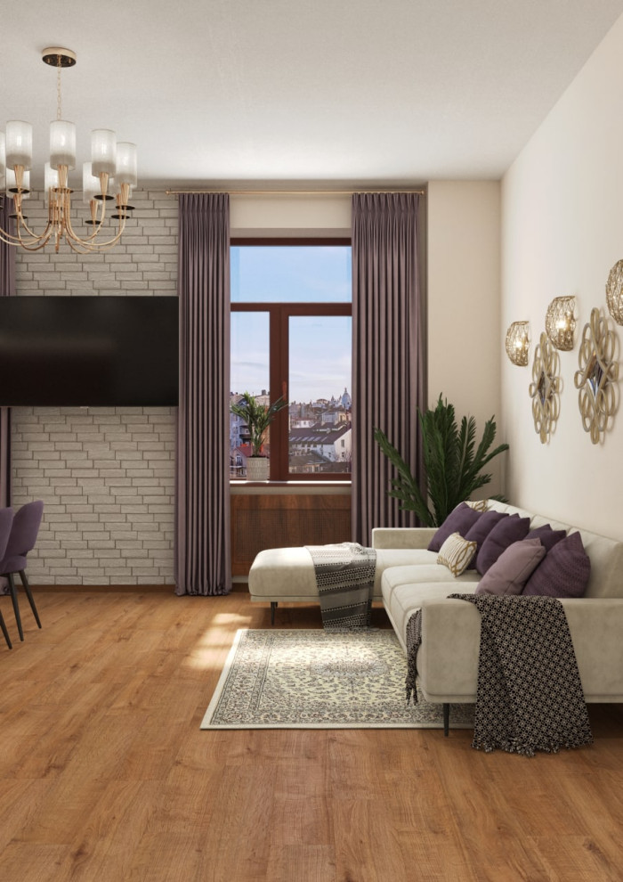 Apartment in a new house