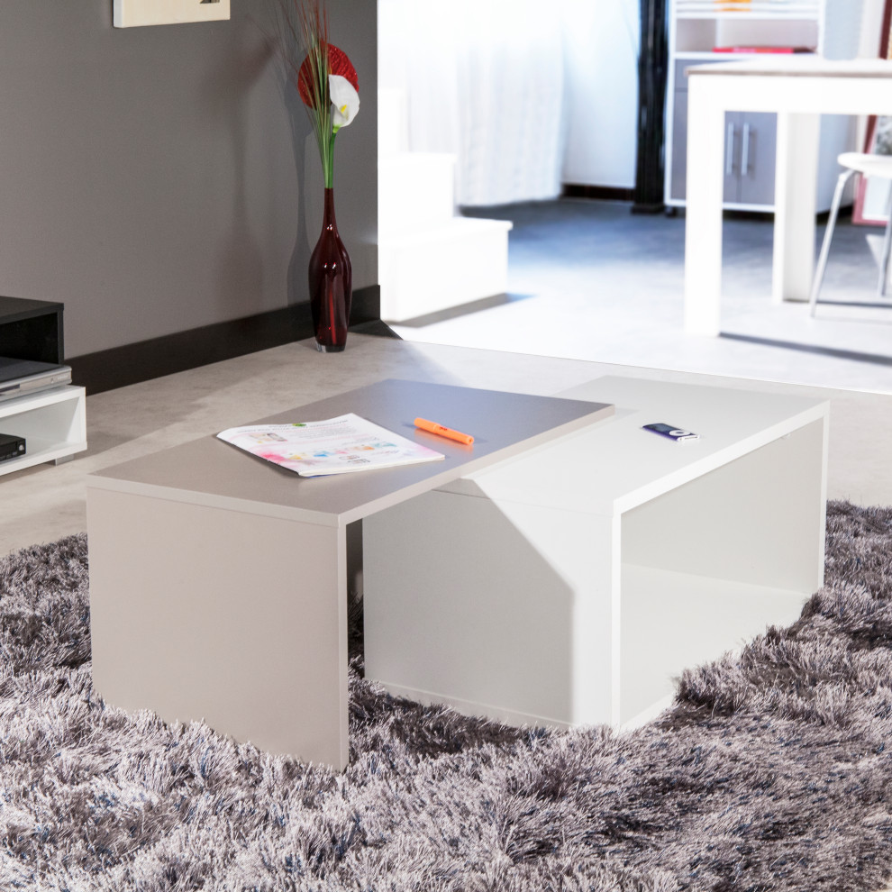 Box Coffee Table Transitional Coffee Tables by TEMAHOME Houzz