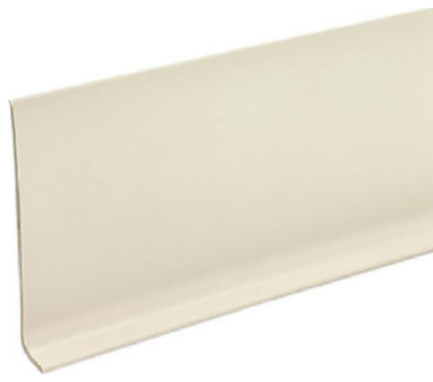 MD® Building 75275 Vinyl Cove Wall Base with Dry Back, 4" x 4', Almond