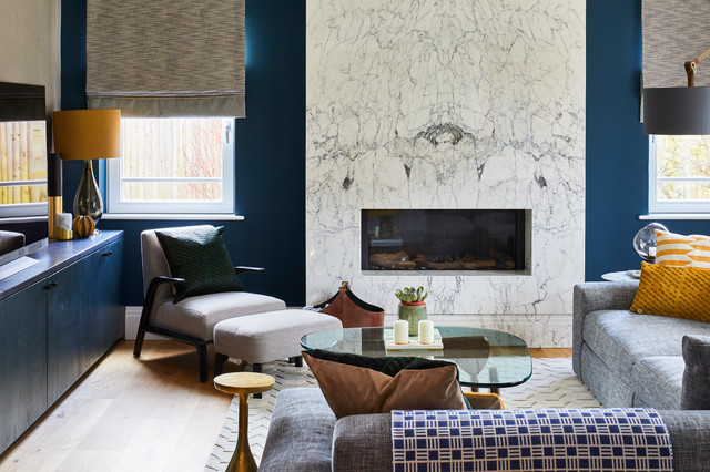 Oxshott Project contemporary-vardagsrum