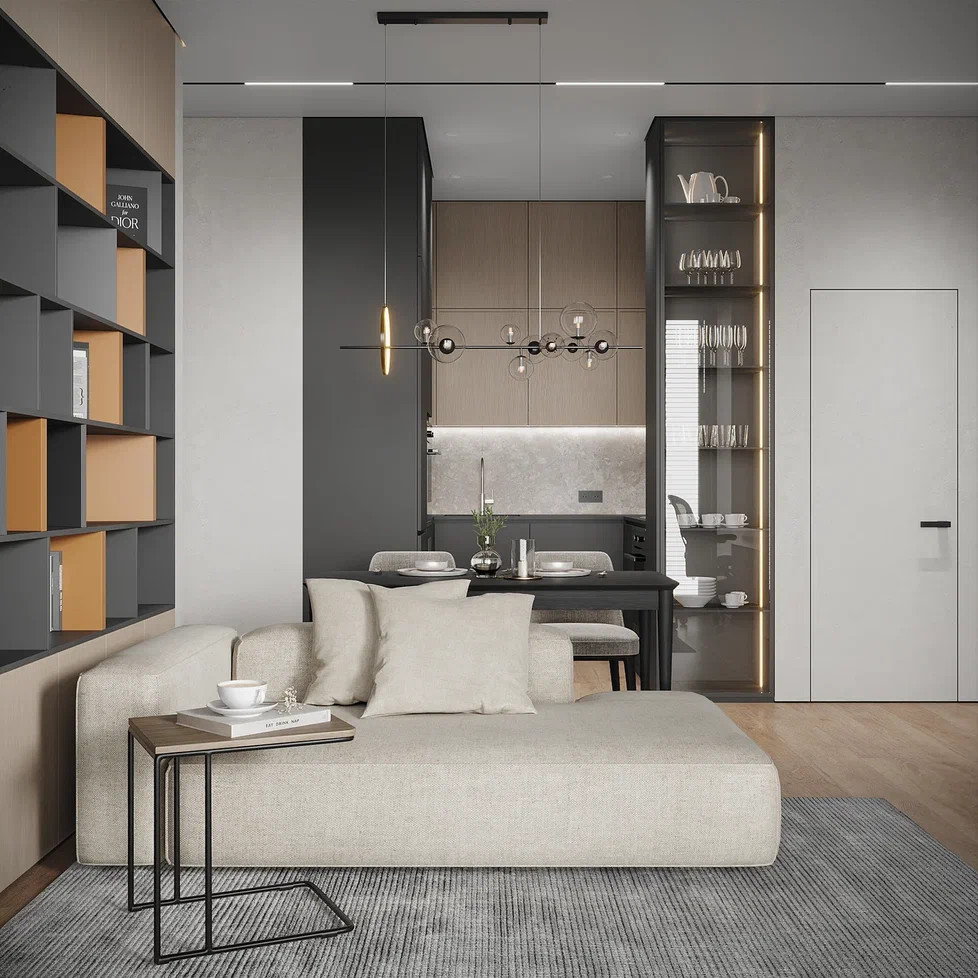 ЖК «Hide», квартира в стиле современный минимализм