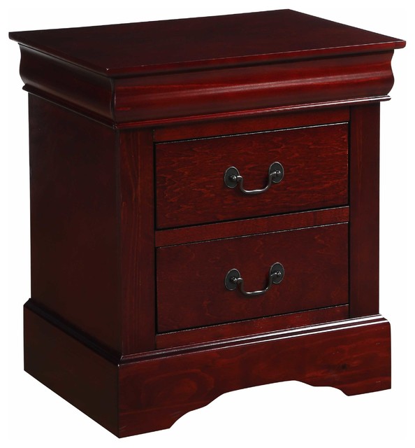 Antique Brass, Wood Nightstand Traditional Nightstands And Bedside