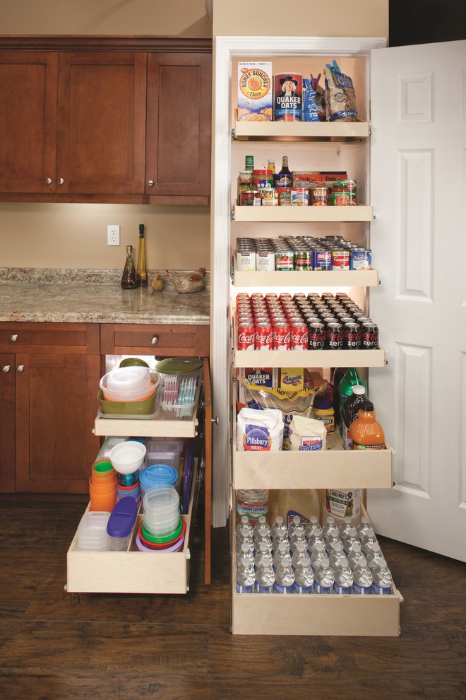 Pantry Roll Out Shelves - Contemporary - Columbus - by ShelfGenie of ...