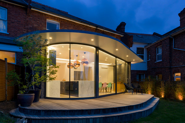 Forest Hill trendy-terrasse