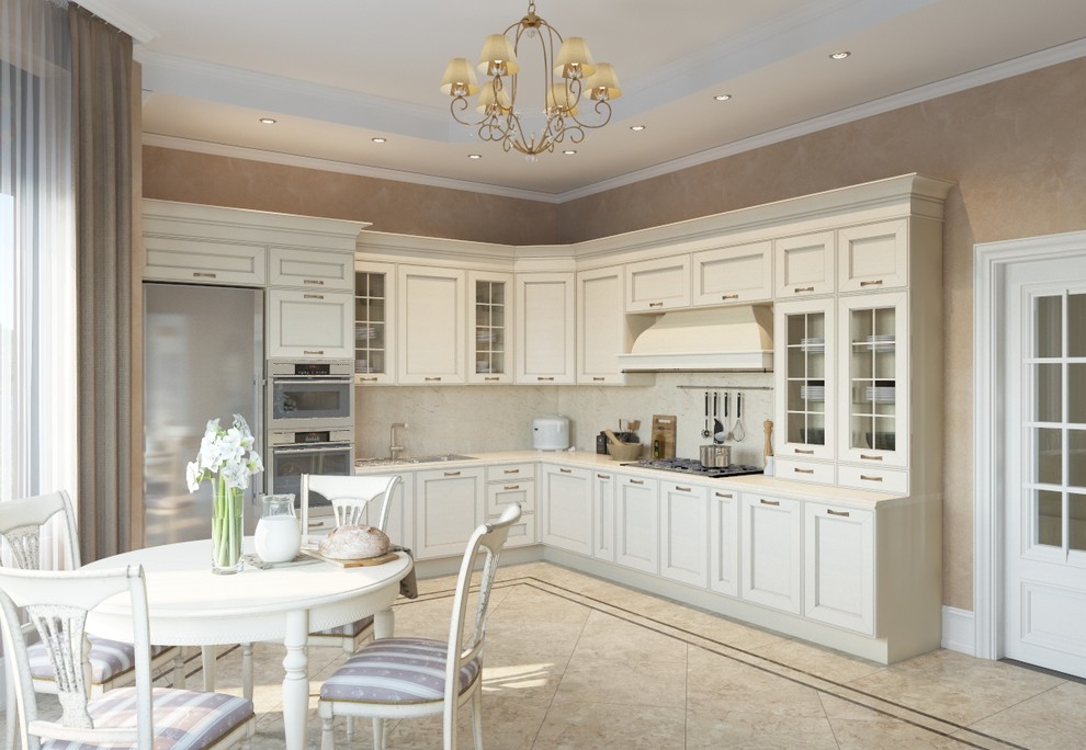 130 кв.м. загородного дома в классике