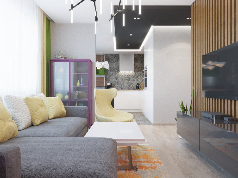 Дизайн-проект. 3-хкомнатная квартира в ЖК "Левобережный". Тула. 2017 г.