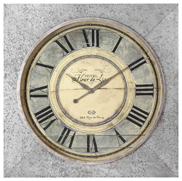 Uttermost Rue de Paris Square Wall Clock