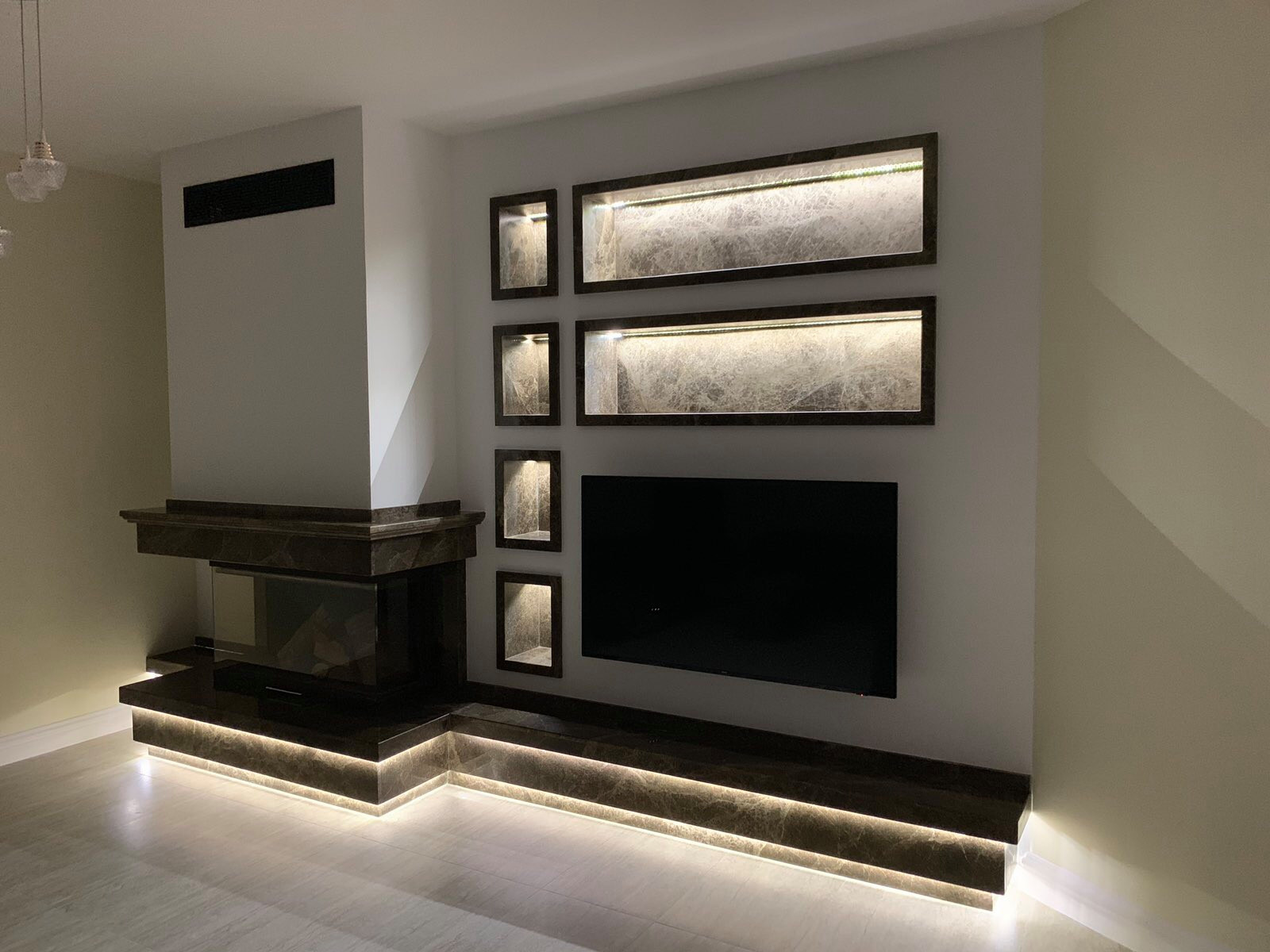 Modern custom built Fireplace Colts Neck