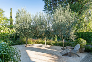 Travertine patio