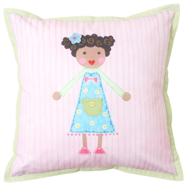 Blue Girl Toothfairy Pillow - Modern - Baby Bedding - by The Little Acorn