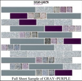 Full Sheet Sample of GRAY-PURPLE 