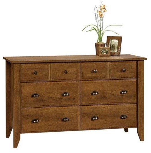 Sauder Shoal Creek Dresser in Oiled Oak