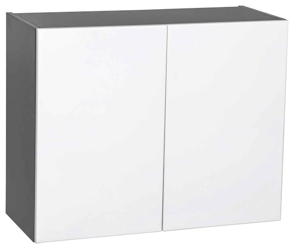 30 x 24 Wall Cabinet-Double Door-Grey, 30 x 24 x 12|White - Modern ...