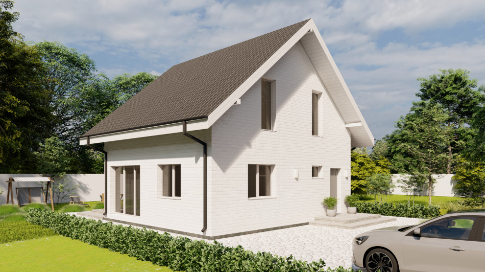 Мансардный дом 90м2