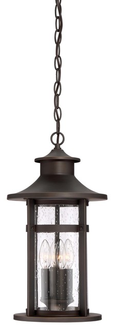 The Great Outdoors 72554-143C Highland Ridge 3 Light 8"W Outdoor - Oil Rubbed