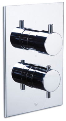 pure•2 thermostatic valve with three-way diverter