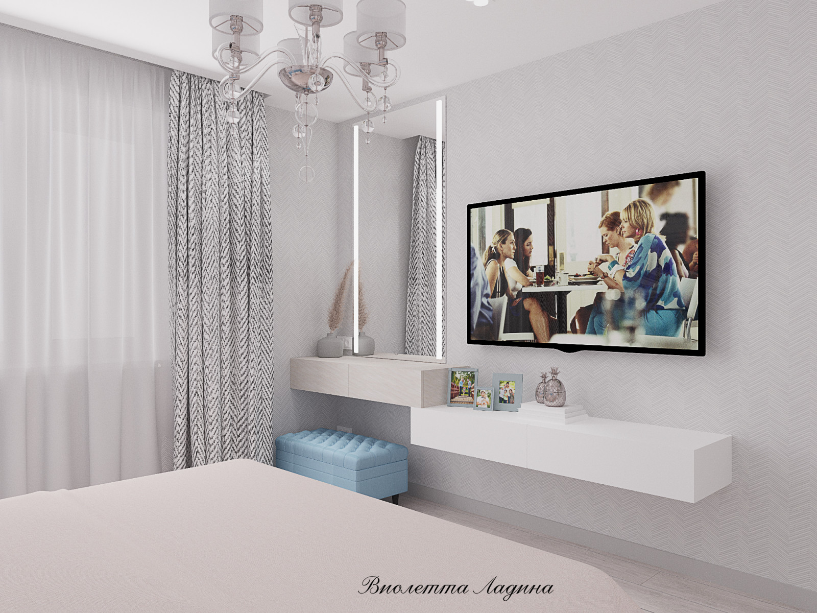 Квартира  в светлых тонах.. Двушка.