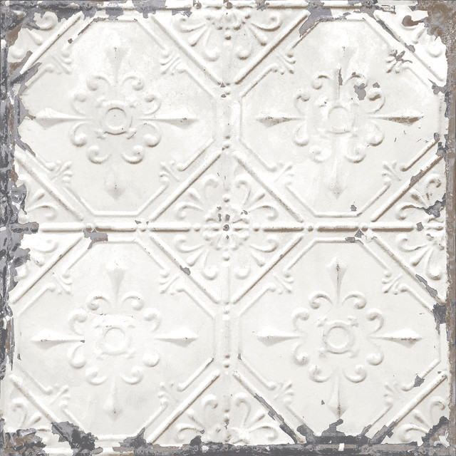 Tin Ceiling Tile Peel And Stick Wallpaper Sample