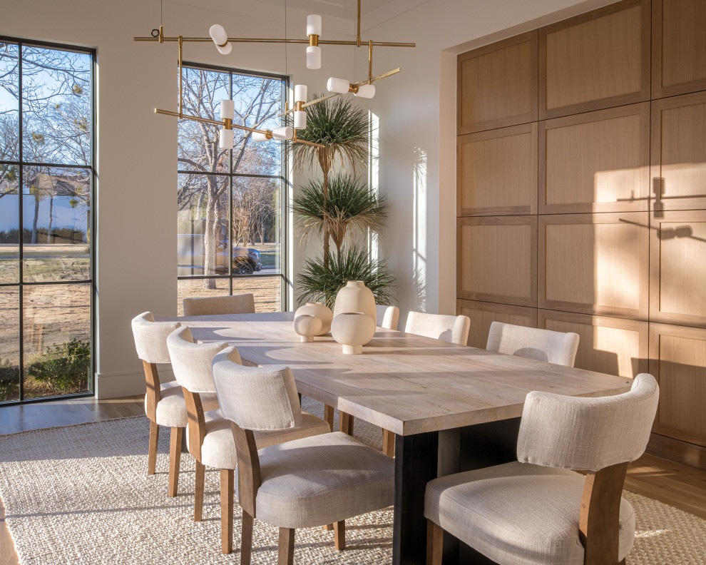 Inspiration for a transitional dining room remodel in Dallas