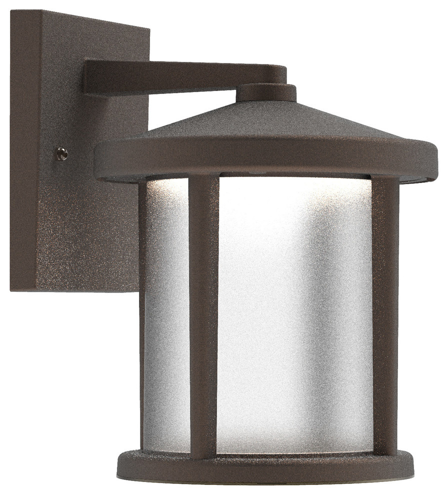 Craftmade Composite Lanterns 12" Outdoor Wall Light in Bronze Transitional Outdoor Wall