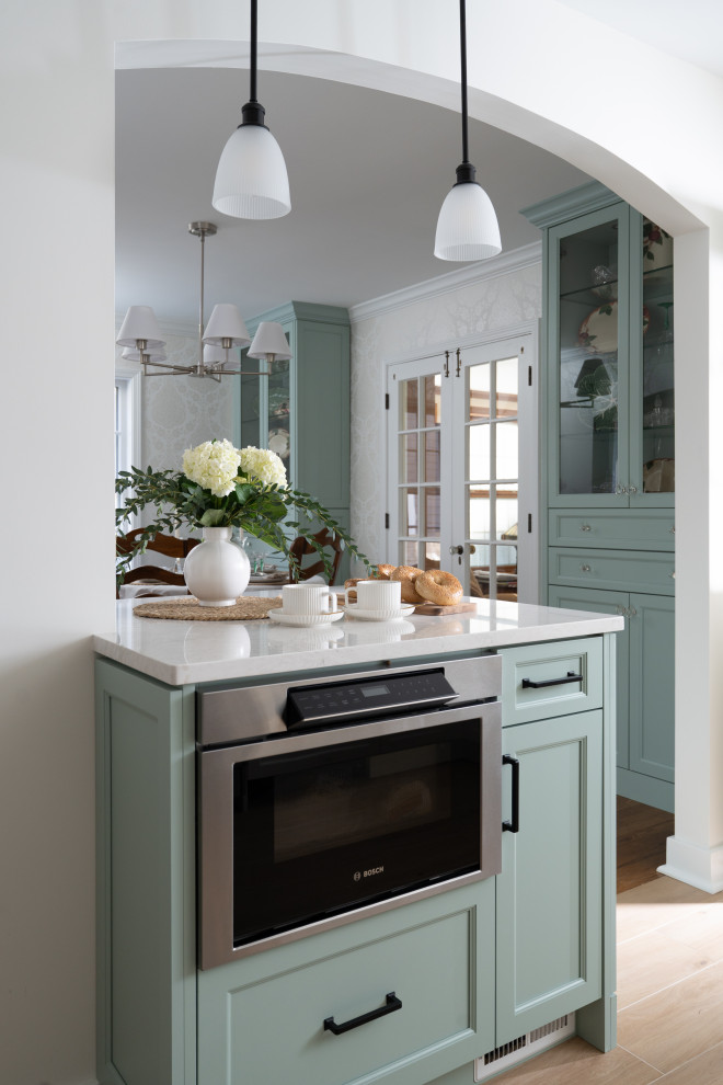 Transitional kitchen photo in Chicago
