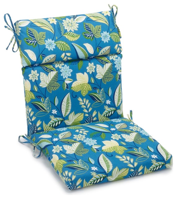 20"x42" Spun Polyester Outdoor Squared Seat/Back Chair Cushion