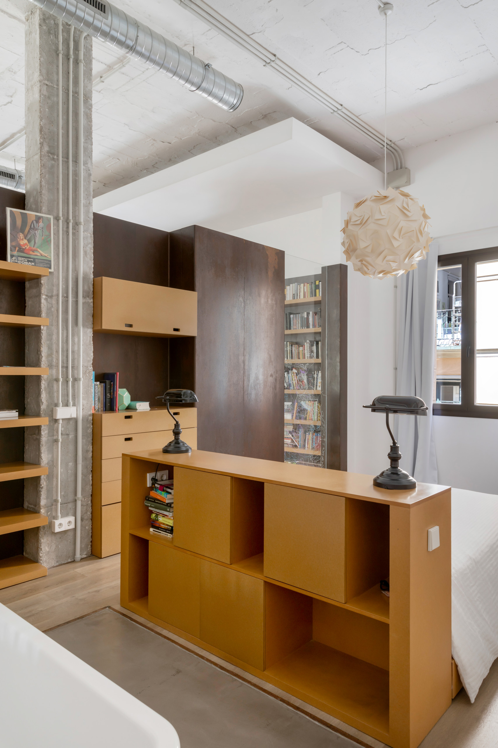 Vista del cabecero de la suite principal