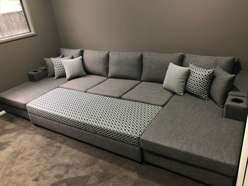 Double Chaise Lounge. Home Theater Sydney by Leisure Lounges Houzz