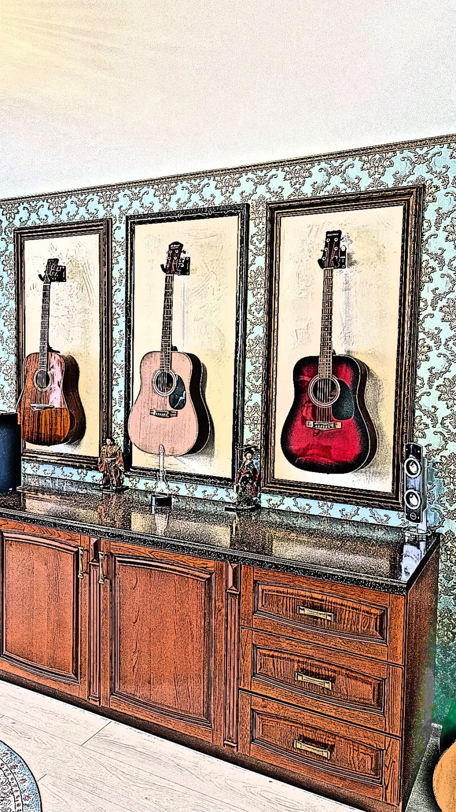 Эскиз музыкальной комнаты