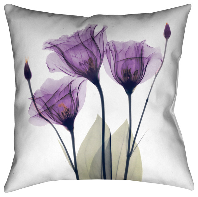 Laural Home Lavender Hope Decorative Pillow Contemporary Decorative