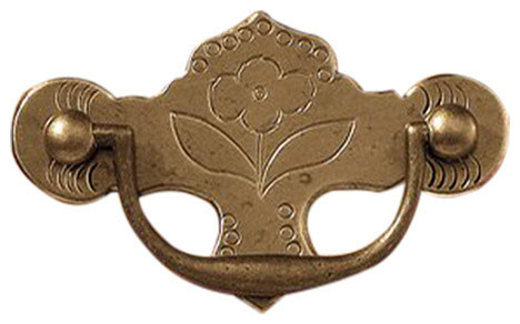 Qa 1 2 1 2 Early Queen Anne Drawer Pull With Post And Nut
