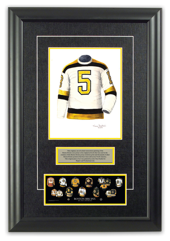 Original Art of the NHL 1940-41 Boston Bruins jersey - Traditional - Game  Room Wall Art And Signs - by Heritage Sports Art | Houzz