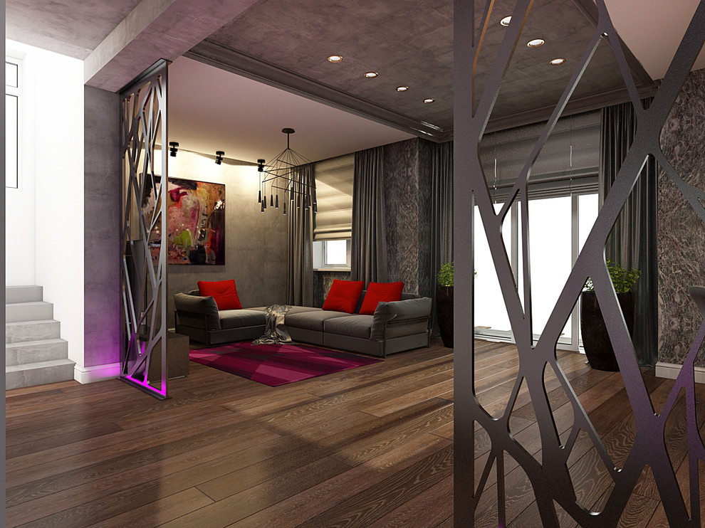 Интерьер коттеджа в стиле лофт