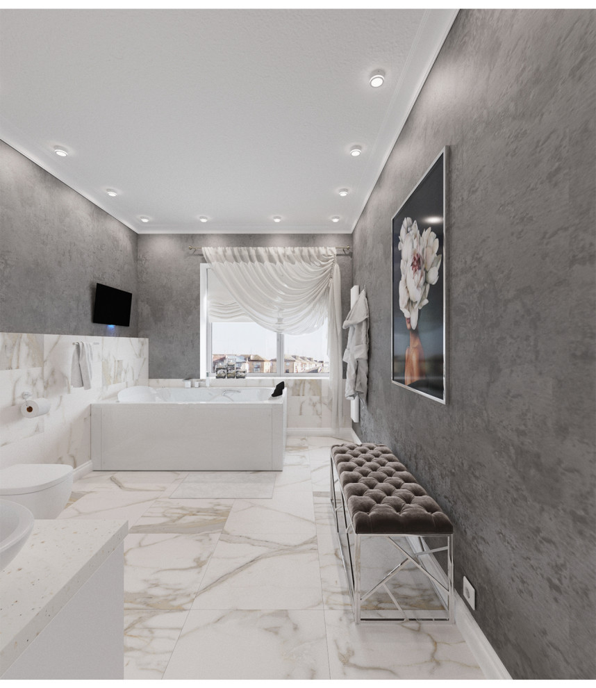 Двухуровневая квартира в стиле Ар-деко