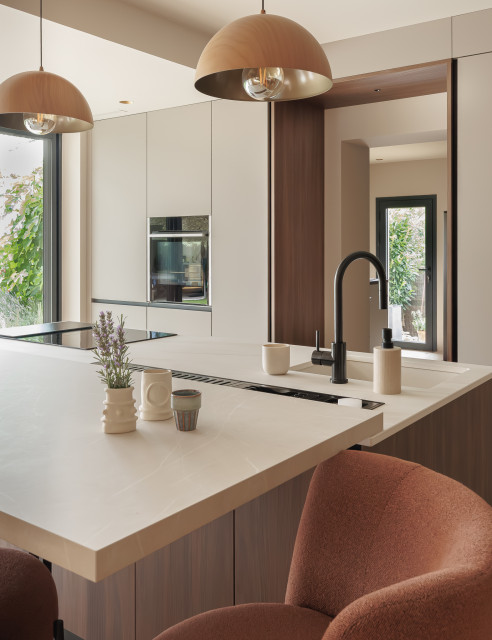 R&eacute;novation d'une villa des ann&eacute;es 90 middelhavsstil-koekken