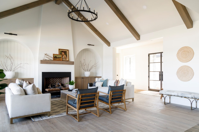 New Home With Classic Cottage Style, Houzz Cottage Style Living Rooms